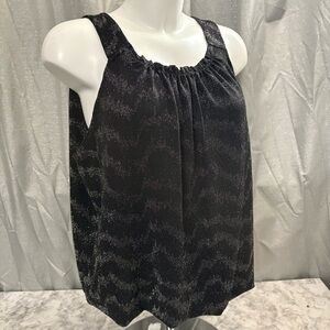 Anthropologie Black & Gray Relaxed Tank Top